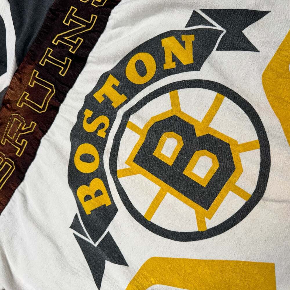 Vintage 90s Starter Boston Bruins NHL Long Sleeve Jersey Sweater AOP Grunge - Picture 6 of 13